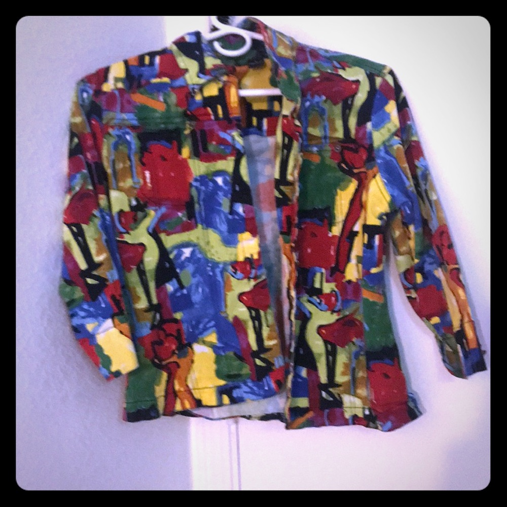 Vintage mirror image sweater